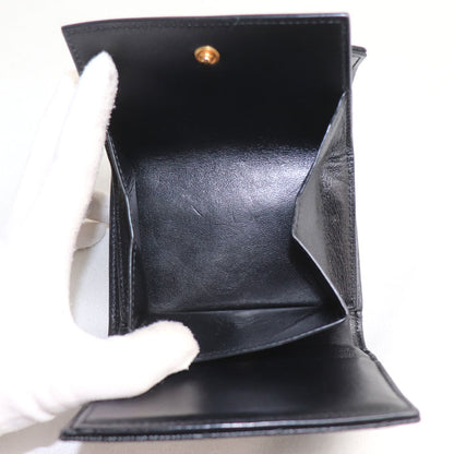 SAINT LAURENT サンローラン モノグラム マルチフォールドウォレット 三つ折り財布 ブラック 692061 BOW01 1000 レディース【中古】