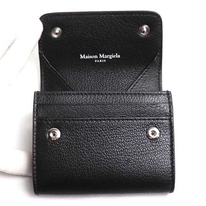 MAISON MARGIELA メゾンマルジェラ 4ステッチ コインケース カードケース ブラック SA3VX0010 P4806 T8013 メンズ【中古】【美品】