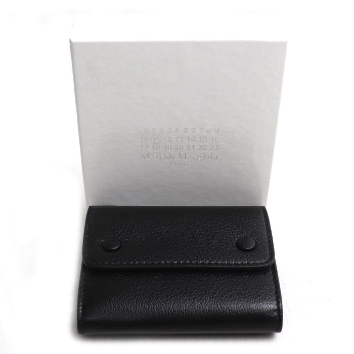 MAISON MARGIELA メゾンマルジェラ 4ステッチ コインケース カードケース ブラック SA3VX0010 P4806 T8013 メンズ【中古】【美品】