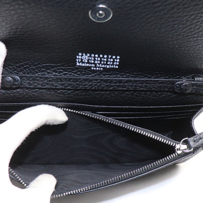MAISON MARGIELA メゾンマルジェラ 4ステッチ チェーンウォレット ショルダーバッグ ブラック SA3UI0008 P4455 T8013 レディース【中古】【美品】