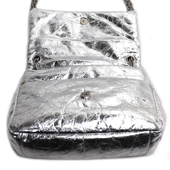 BALENCIAGA バレンシアガ モナコ チェーンショルダー ショルダーバッグ シルバー 781672 レディース【中古】【美品】