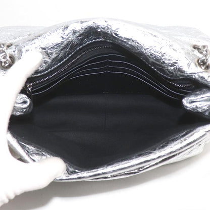 BALENCIAGA バレンシアガ モナコ チェーンショルダー ショルダーバッグ シルバー 781672 レディース【中古】【美品】
