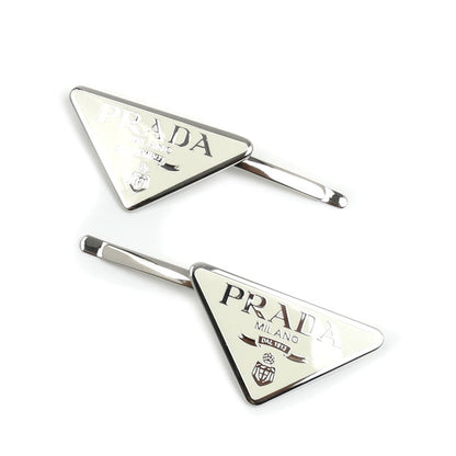 PRADA プラダ GP エナメル メタル ヘアピン ヘアアクセサリー ヘアクリップ 1IF051_2BA6_F0009 レディース【中古】【美品】