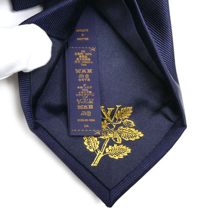 LOUIS VUITTON ルイ・ヴィトン ネクタイ･アニマル ブラゾン ネクタイ ネイビー M97798 MR3275 メンズ【中古】【美品】