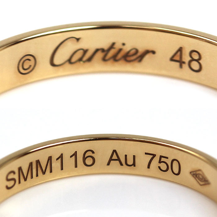 CARTIER カルティエ K18YG イエローゴールド 1895 ウェディング 1Pダイヤ リング・指輪 B4057648 ダイヤモンド 8号 48 2.2g レディース【中古】【美品】