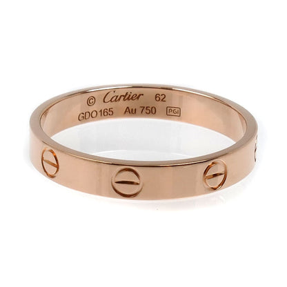 CARTIER カルティエ K18PG ピンクゴールド ミニラブ リング・指輪 B4085262 21.5号 62 3.7g メンズ【中古】【美品】