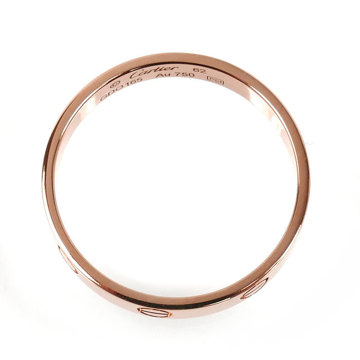 CARTIER カルティエ K18PG ピンクゴールド ミニラブ リング・指輪 B4085262 21.5号 62 3.7g メンズ【中古】【美品】
