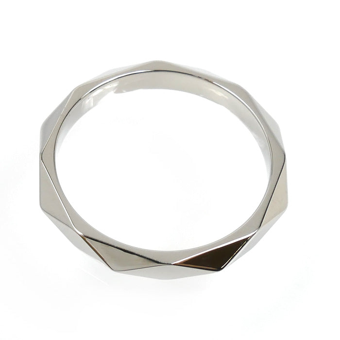 Boucheron ブシュロン Pt950プラチナ ファセット ミディアム リング・指輪 JAL00014 16.5号 57 4.9g レディース【中古】【美品】