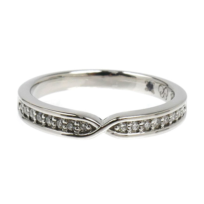 Pt900プラチナ ダイヤ リング・指輪 ダイヤモンド0.08ct 7号 3.3g レディース【中古】【美品】