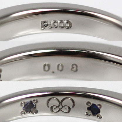 Pt900プラチナ ダイヤ リング・指輪 ダイヤモンド0.08ct 7号 3.3g レディース【中古】【美品】