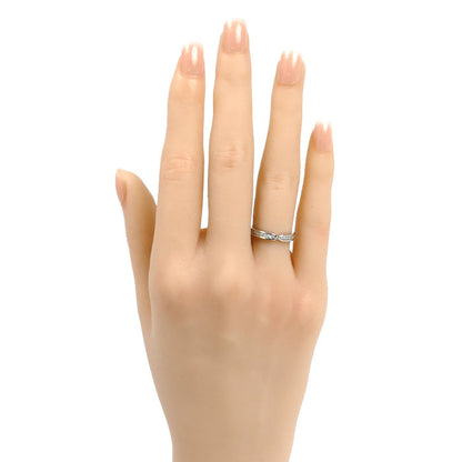 Pt900プラチナ ダイヤ リング・指輪 ダイヤモンド0.08ct 7号 3.3g レディース【中古】【美品】