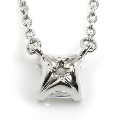 TIFFANY&Co. ティファニー Pt950プラチナ プリンセスカット ダイヤ ネックレス ダイヤモンド0.30ct 2.6g 40.5cm レディース【中古】