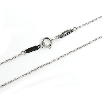 TIFFANY&Co. ティファニー Pt950プラチナ プリンセスカット ダイヤ ネックレス ダイヤモンド0.30ct 2.6g 40.5cm レディース【中古】