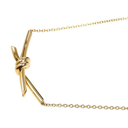 TIFFANY&Co. ティファニー K18PG ピンクゴールド ノット ネックレス 70152460 8.1g 38/43cm レディース【中古】