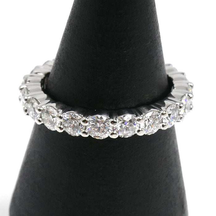 HARRY WINSTON ハリーウィンストン Pt950プラチナ プロングセット フルエタニティ リング・指輪 ダイヤモンド 11号 6.2g レディース【中古】【美品】
