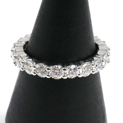 HARRY WINSTON ハリーウィンストン Pt950プラチナ プロングセット フルエタニティ リング・指輪 ダイヤモンド 11号 6.2g レディース【中古】【美品】