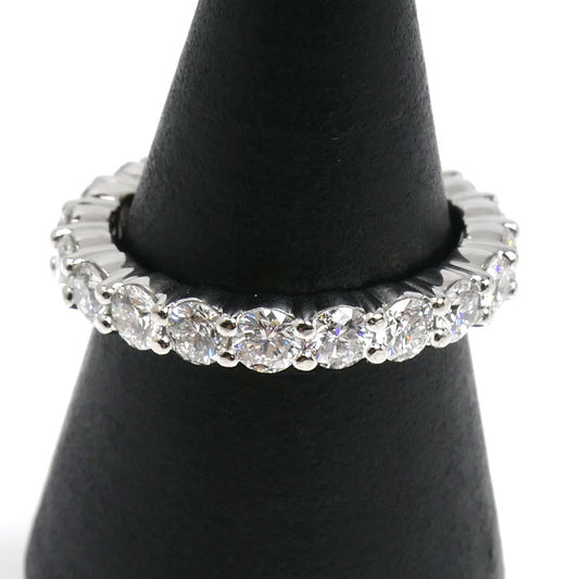 HARRY WINSTON ハリーウィンストン Pt950プラチナ プロングセット フルエタニティ リング・指輪 ダイヤモンド 11号 6.2g レディース【中古】【美品】