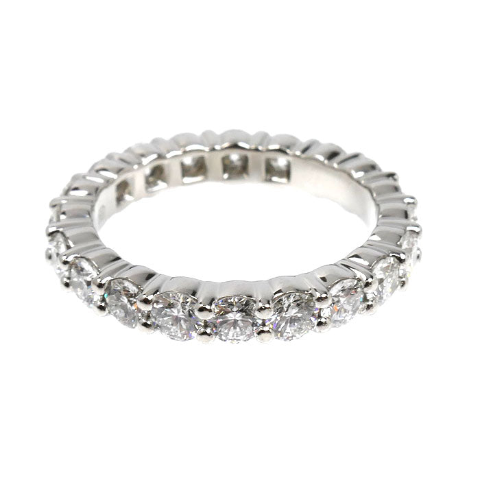 HARRY WINSTON ハリーウィンストン Pt950プラチナ プロングセット フルエタニティ リング・指輪 ダイヤモンド 11号 6.2g レディース【中古】【美品】