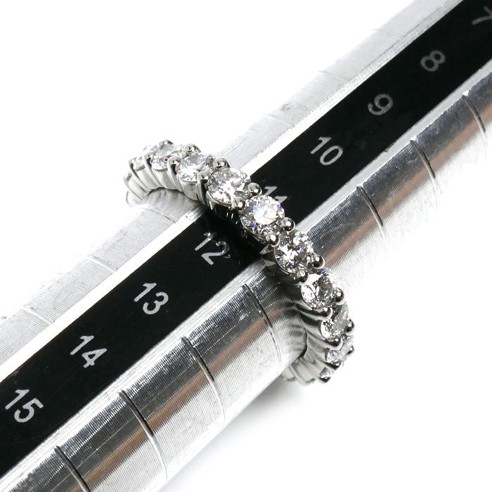 HARRY WINSTON ハリーウィンストン Pt950プラチナ プロングセット フルエタニティ リング・指輪 ダイヤモンド 11号 6.2g レディース【中古】【美品】