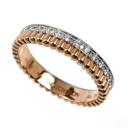Boucheron ブシュロン K18WG ホワイトゴールド K18PG ピンクゴールド キャトル ラディアント ハーフ リング・指輪 JAL00248 ダイヤモンド 8号 48 3.2g レディース【中古】【美品】