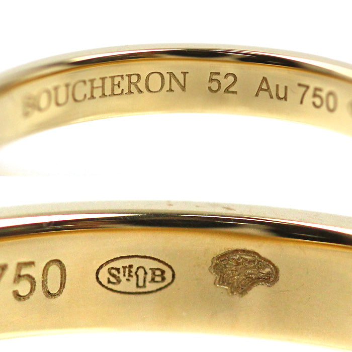 Boucheron ブシュロン K18YG イエローゴールド クルドパリ ミディアム リング・指輪 JAL00008 12号 52 3.6g レディース【中古】【美品】