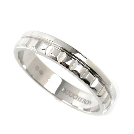 Boucheron ブシュロン K18WG ホワイトゴールド キャトル ラディアント ハーフ リング・指輪 JAL00250 15.5号 56 4.7g レディース【中古】【美品】