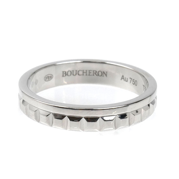 Boucheron ブシュロン K18WG ホワイトゴールド キャトル ラディアント ハーフ リング・指輪 JAL00250 15.5号 56 4.7g レディース【中古】【美品】
