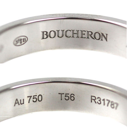 Boucheron ブシュロン K18WG ホワイトゴールド キャトル ラディアント ハーフ リング・指輪 JAL00250 15.5号 56 4.7g レディース【中古】【美品】