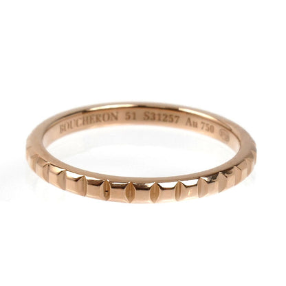 Boucheron ブシュロン K18PG ピンクゴールド クルドパリ スモール リング・指輪 JAL01164 11号 51 2.1g レディース【中古】【美品】