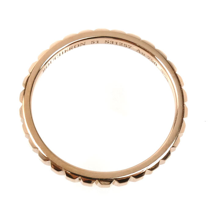 Boucheron ブシュロン K18PG ピンクゴールド クルドパリ スモール リング・指輪 JAL01164 11号 51 2.1g レディース【中古】【美品】