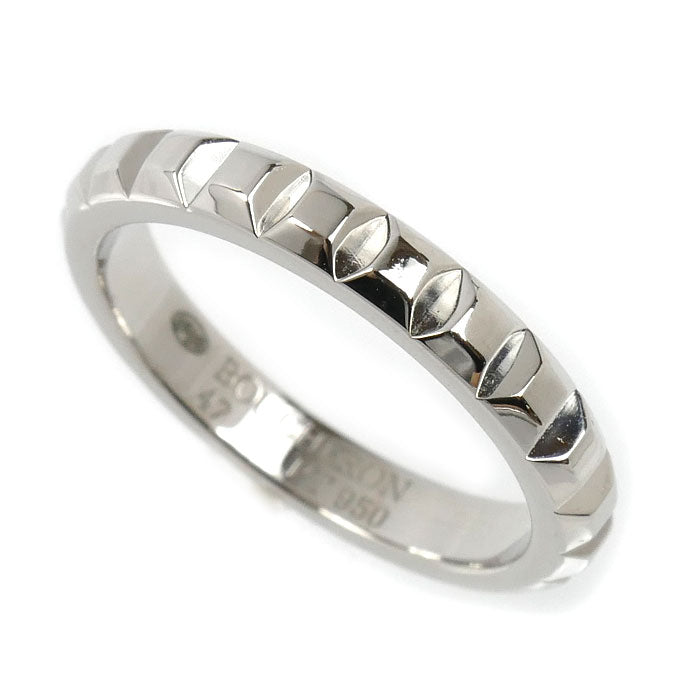Boucheron ブシュロン Pt950プラチナ クルドパリ ミディアム リング・指輪 JAL00109 7号 47 4.1g レディース【中古】【美品】