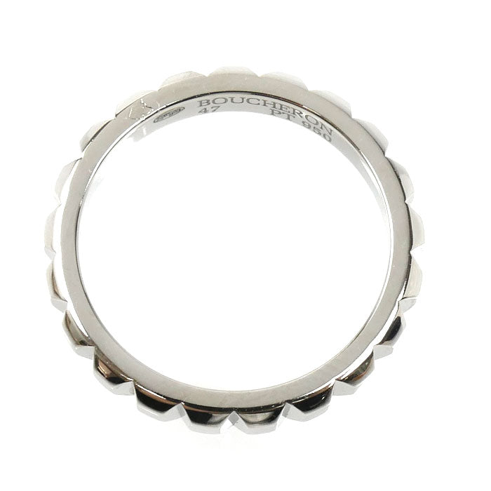 Boucheron ブシュロン Pt950プラチナ クルドパリ ミディアム リング・指輪 JAL00109 7号 47 4.1g レディース【中古】【美品】