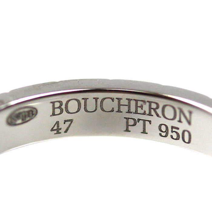 Boucheron ブシュロン Pt950プラチナ クルドパリ ミディアム リング・指輪 JAL00109 7号 47 4.1g レディース【中古】【美品】