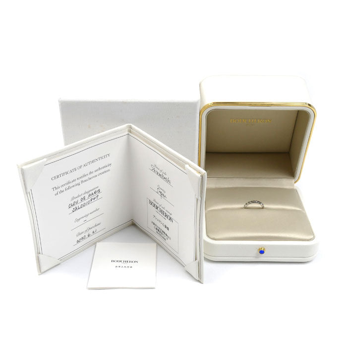 Boucheron ブシュロン Pt950プラチナ クルドパリ ミディアム リング・指輪 JAL00109 7号 47 4.1g レディース【中古】【美品】