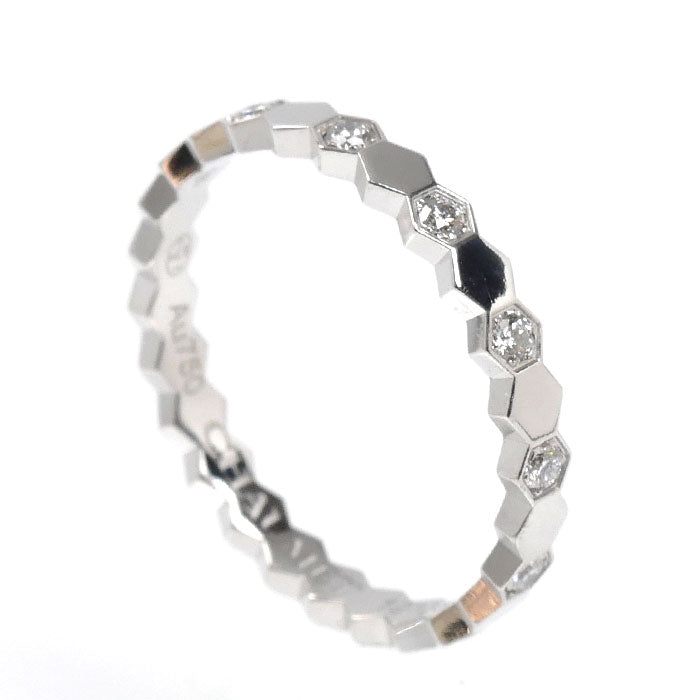 Chaumet ショーメ K18WG ホワイトゴールド ビーマイラブ ハニカム リング・指輪 081890 ダイヤモンド 10号 50 1.7g レディース【中古】【美品】