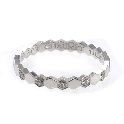 Chaumet ショーメ K18WG ホワイトゴールド ビーマイラブ ハニカム リング・指輪 081890 ダイヤモンド 10号 50 1.7g レディース【中古】【美品】