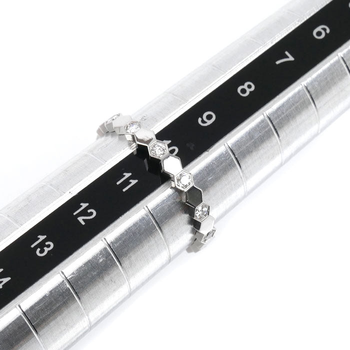 Chaumet ショーメ K18WG ホワイトゴールド ビーマイラブ ハニカム リング・指輪 081890 ダイヤモンド 10号 50 1.7g レディース【中古】【美品】