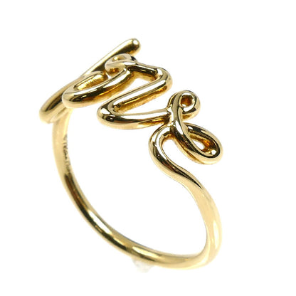 TIFFANY&Co. ティファニー K18YG イエローゴールド パロマ グラフィティ ラブ リング・指輪 13号 2.6g レディース【中古】