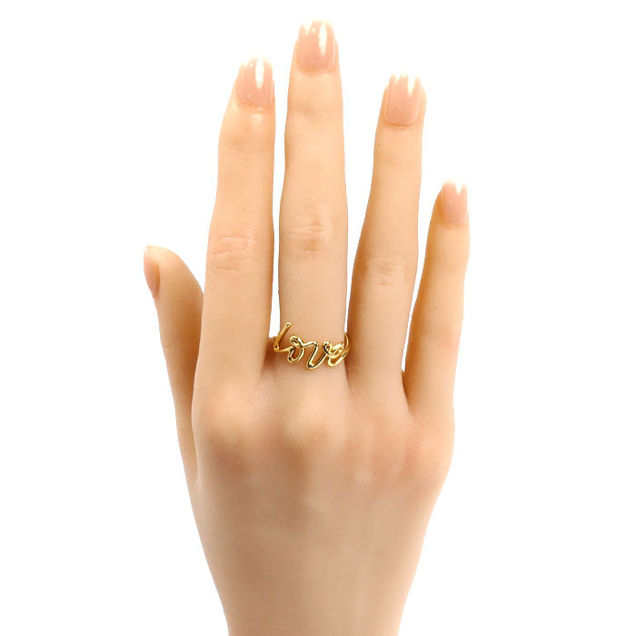 TIFFANY&Co. ティファニー K18YG イエローゴールド パロマ グラフィティ ラブ リング・指輪 13号 2.6g レディース【中古】