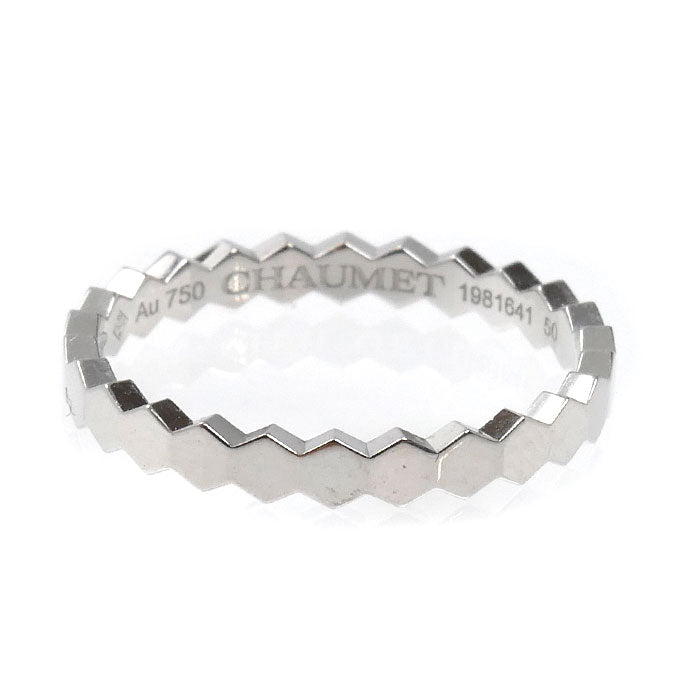 Chaumet ショーメ K18WG ホワイトゴールド ビーマイラブ ハニカム リング・指輪 081930 10号 50 1.8g レディース【中古】【美品】