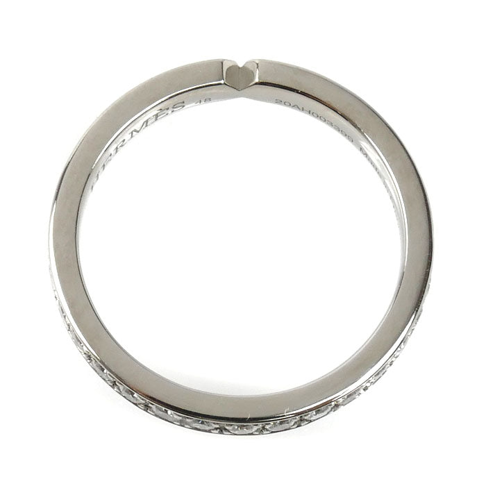 HERMES エルメス Pt950プラチナ エヴァーケリー リング・指輪 H119668B 00048 ダイヤモンド0.41ct 8号 48 3.1g レディース【中古】【美品】