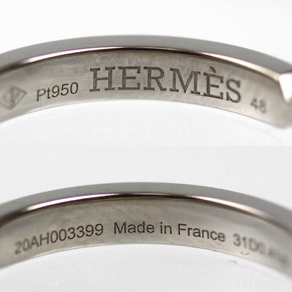 HERMES エルメス Pt950プラチナ エヴァーケリー リング・指輪 H119668B 00048 ダイヤモンド0.41ct 8号 48 3.1g レディース【中古】【美品】