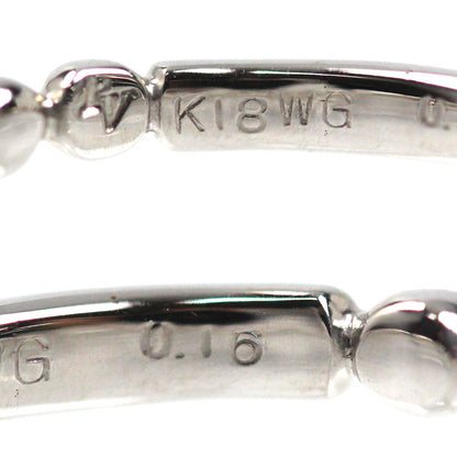 Ponte Vecchio ポンテヴェキオ K18WG ホワイトゴールド ミルアモーレ リング・指輪 ブラックダイヤモンド0.16ct 12号 3.1g レディース【中古】【美品】