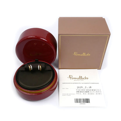 Pomellato ポメラート K18PG ピンクゴールド トゥギャザー ピアス POB8111-O7000-DB000 ダイヤモンド 8.2g レディース【中古】