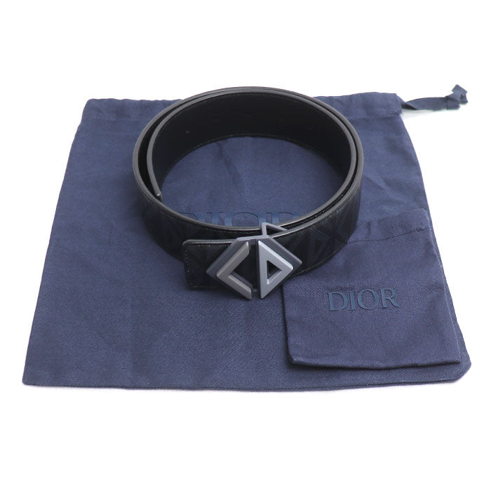 Dior ディオール CD ダイヤモンド ベルト ブラック 
70/28 ユニセックス【中古】【美品】