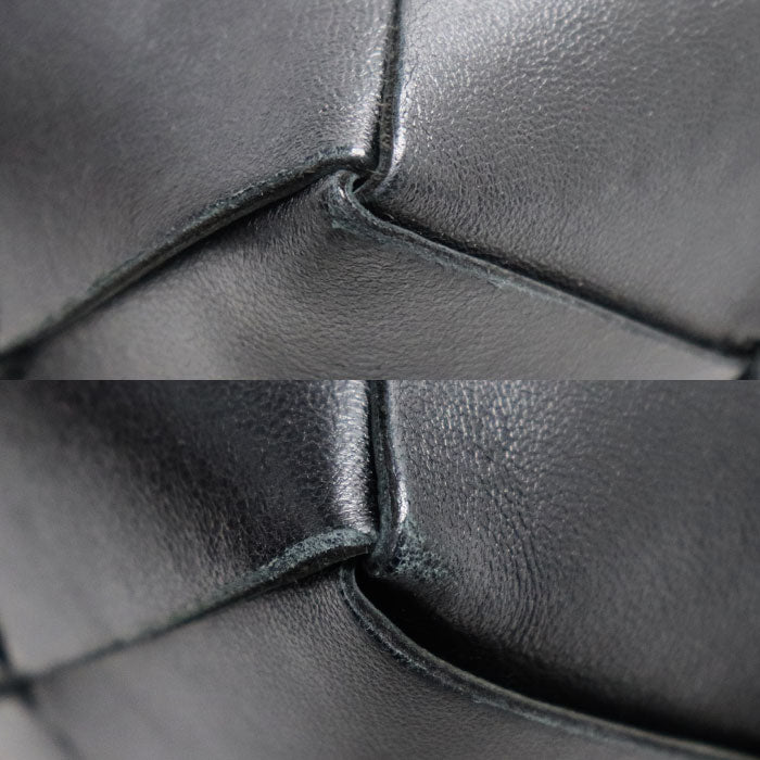 BOTTEGAVENETA ボッテガヴェネタ マキシイントレチャート ミニ カセット カメラバッグ ショルダーバッグ ブラック 701915 VCQC2 レディース【中古】