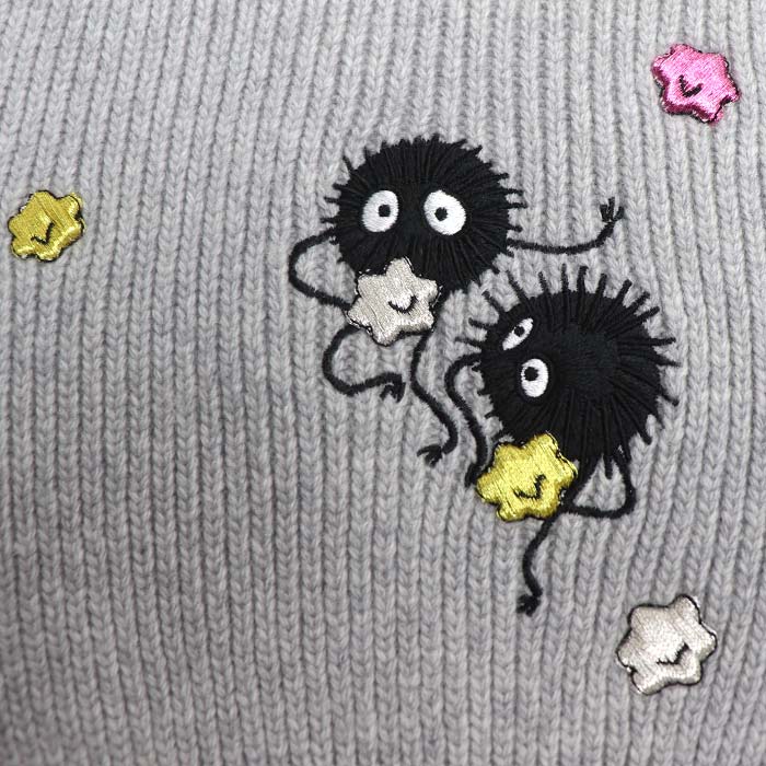 LOEWE ロエベ ジブリ 千と千尋の神隠し ススワタリ マフラー グレー F606257X19 レディース【中古】