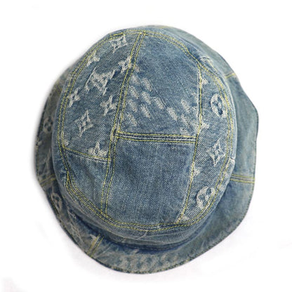 LOUIS VUITTON ルイ・ヴィトン ボネ ダミエジャイアント ウェーブモノグラム ハット ブルー MP2734 HX0230 
60 ユニセックス【中古】