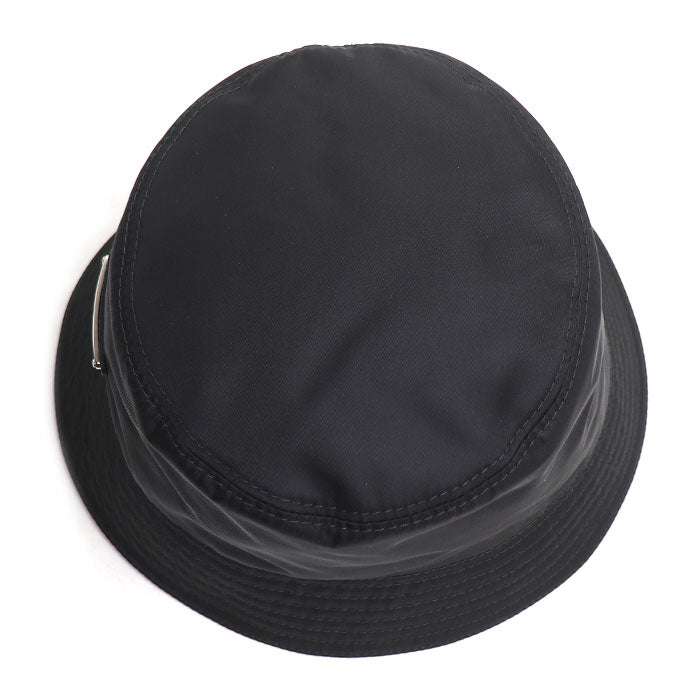 PRADA プラダ RE-NYLON トライアングルロゴ バケットハット ハット ブラック 1HC137_2DMI_F0002 M レディース【中古】【美品】