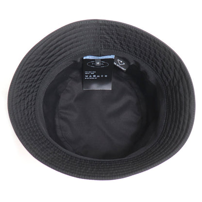 PRADA プラダ RE-NYLON トライアングルロゴ バケットハット ハット ブラック 1HC137_2DMI_F0002 M レディース【中古】【美品】